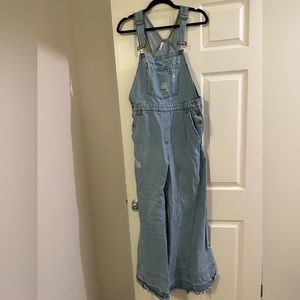 Oversized Flare Overalls